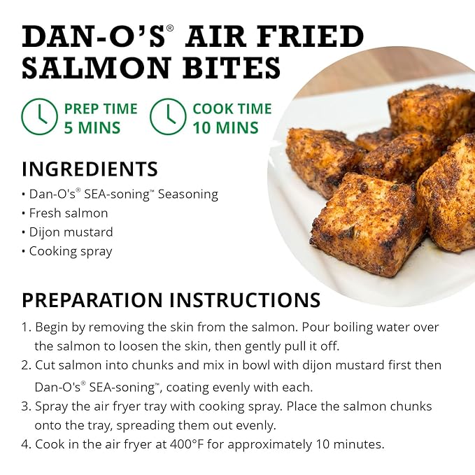 Dan-O's SEA-soning Seasoning, 8.9 oz Bottle, All-Purpose Seasoning for Fish, Shrimp, Seafood