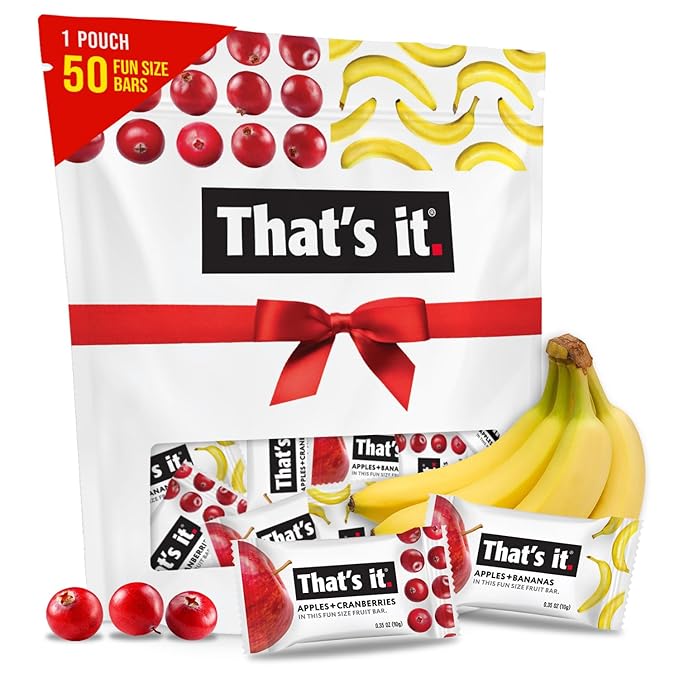 That???It. Fun Size Fruit Bars Variety Pack(50 Pieces, 10g Each) With Apples + Bananas, Apples +