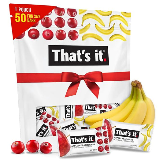 That???It. Fun Size Fruit Bars Variety Pack(50 Pieces, 10g Each) With Apples + Bananas, Apples +