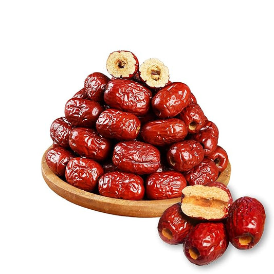 KachiKachi Jujube Dates Pitted-1.1lb/500g/, Big | Sweet | Dried Jujube Fruit Chinese Red Dates