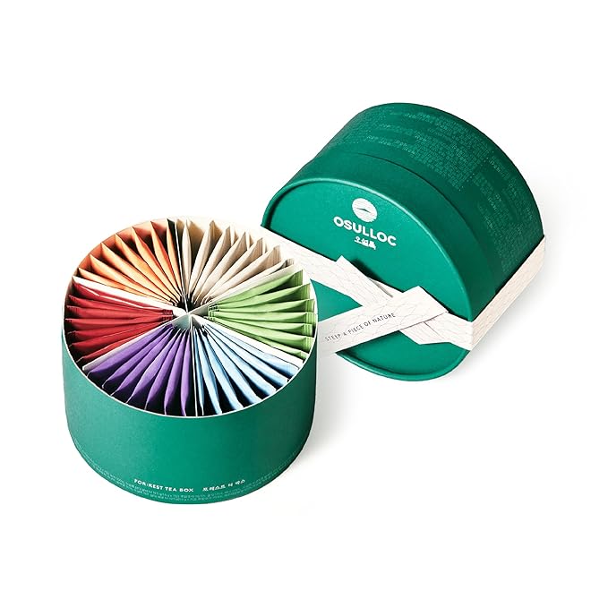 OSULLOC For:rest Tea Box (36 Count, 6 Types x 6ea,) Exquisite & Unique Gift idea For Tea Lover