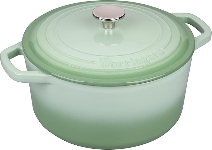 Enameled Cast Iron Dutch Oven Pot with Lid, for Bread Baking, Round Bread Oven- include Sourdough