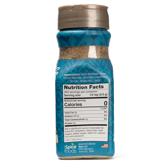 iSpice - MEDITERRANEAN SEASONING World Flavor Super Spice Blend | All Natural | Ready to use as is