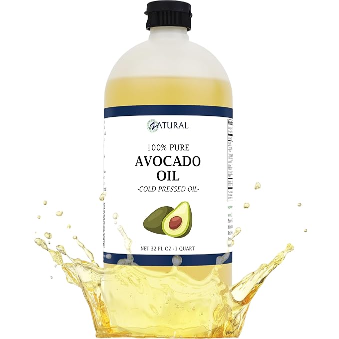 Zatural 100% Avocado Oil Pure Natural without Additives, Clean, Cold Pressed, Non-GMO, Vegan: For