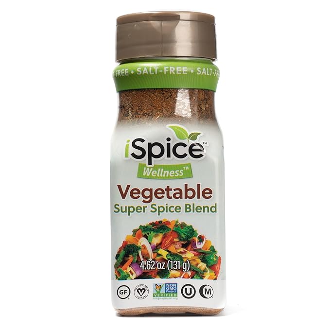 iSpice - Salt-Free | Sugar free | 100% Pure Wellness Vegetable Fat Free Super Spice Blend | All