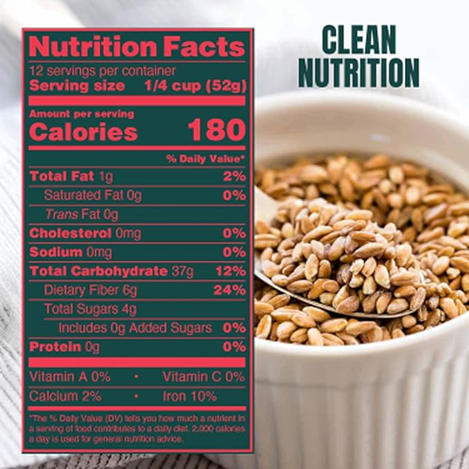 Marsh Hen Mill Farro Piccolo Semi Pearled Ancient Grains | Fast Cooking Farro Grain Organic | Ideal