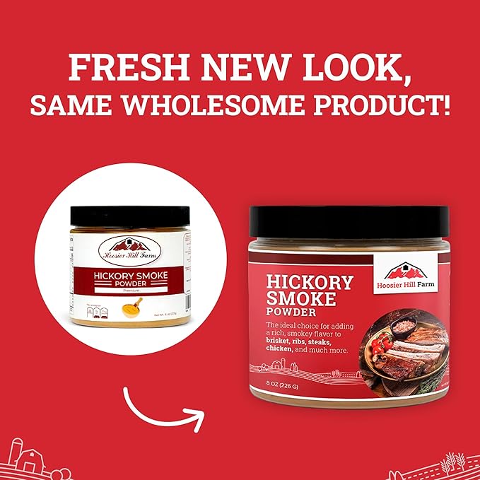 Hoosier Hill Farm Hickory Smoke Powder, 8oz (Pack of 1)