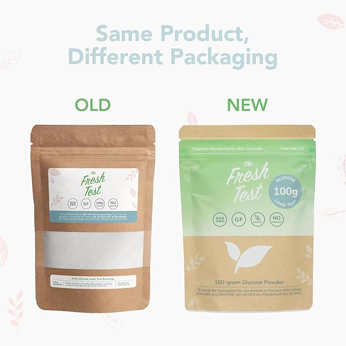 The Fresh Test, 100-gram Powder Drink Mix | Additive-Free, Non-GMO, Organic Ingredients | Mint