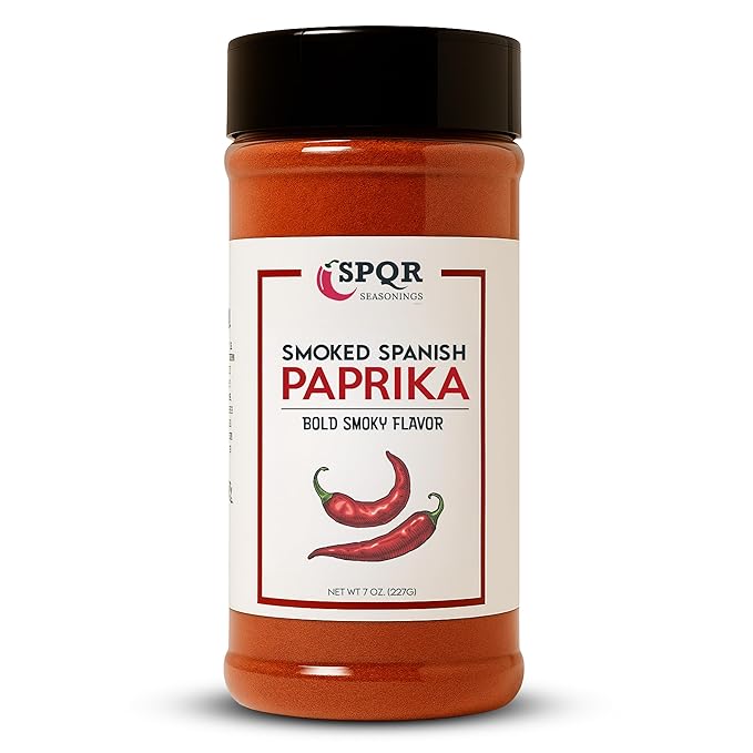 Smoked Paprika XL 7 Ounce Jar Gourmet Restaurant Grade Bold Smoky Spanish Paprika Flavor by SPQR