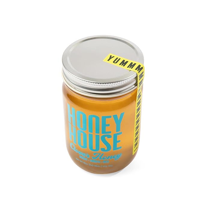 Honey House 100% Raw Clover | Pure & Unfiltered | Premium American-Sourced Natural Sweetener | 12oz