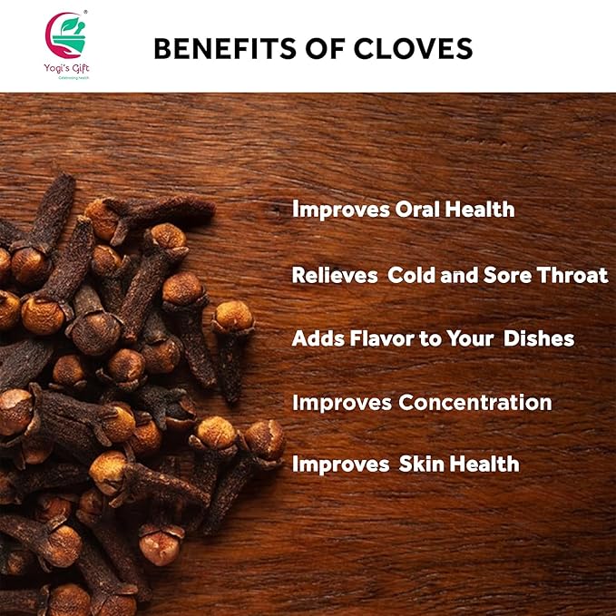 Cloves Whole 4 Oz | Fresh and Flavorful Hot Spice for Tea, Chai, Savory, Desserts and More | Whole