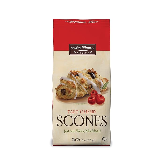 English Scone Mix, Tart Cherries by Sticky Fingers Bakeries ??Easy to Make English Scones Fresh