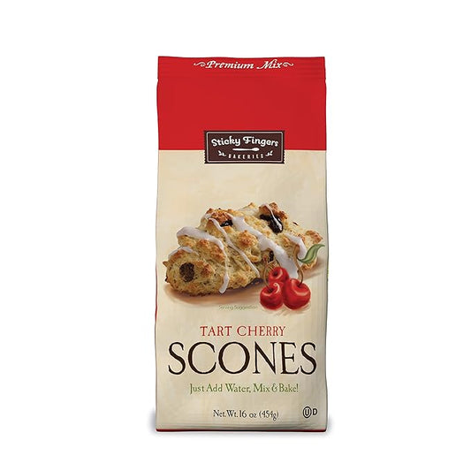 English Scone Mix, Tart Cherries by Sticky Fingers Bakeries ??Easy to Make English Scones Fresh