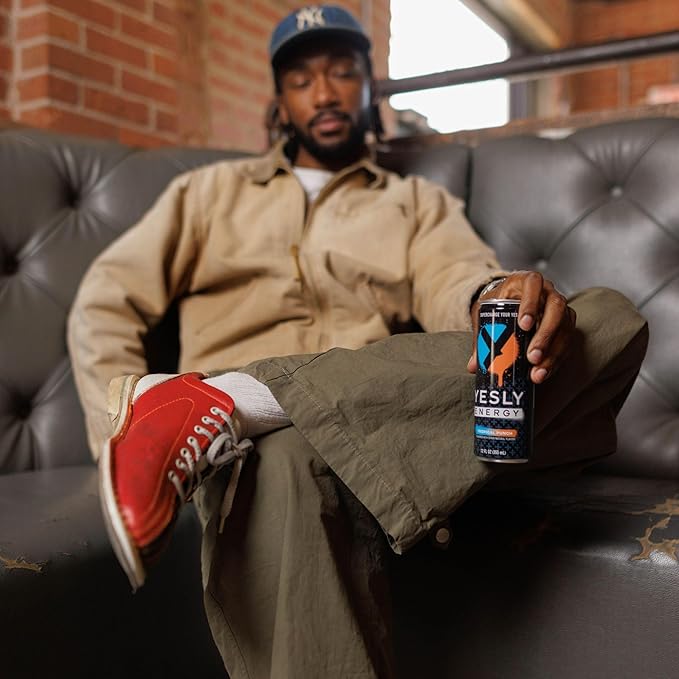 Yesly Energy Drink, Tropical Punch, Naturally Flavored Sparkling Energy Drink With Electrolytes
