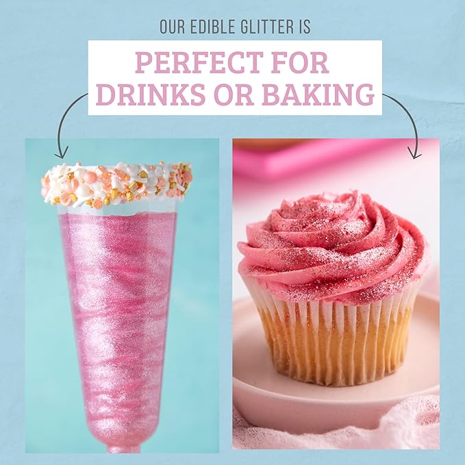 Sweets Indeed, Edible Glitter, Perfect for Drinks, Cocktails, Beverages & Cake Decorating, Dessert