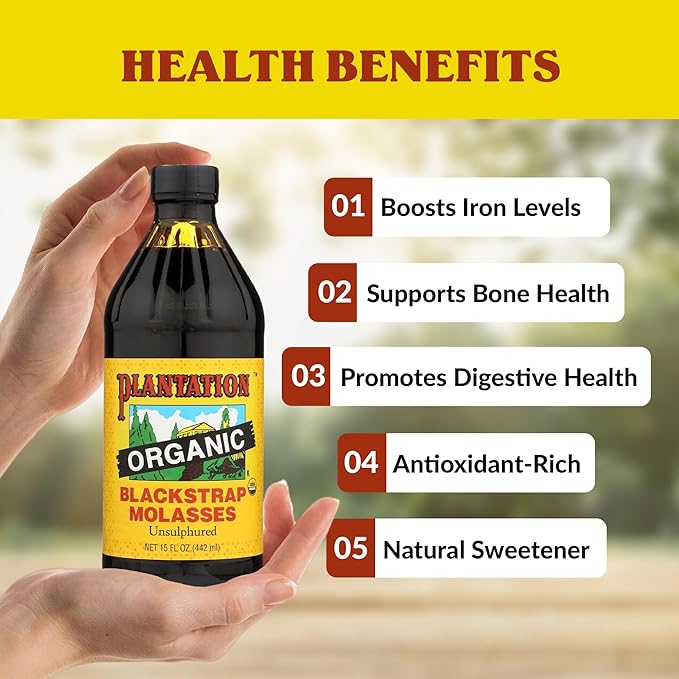 Plantation Organic Blackstrap Molasses, 15 oz (1)