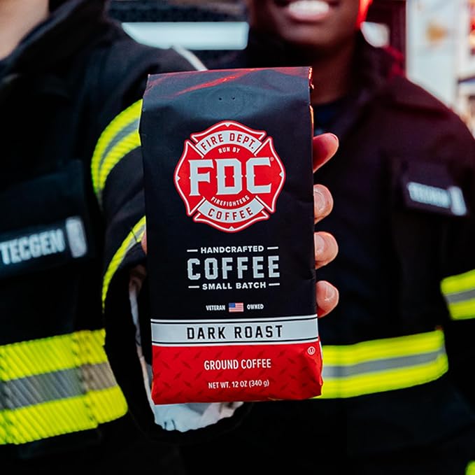 Fire Department Coffee - Gives Back to Firefighters - Bold & Smooth Dark Roast Coffee Beans