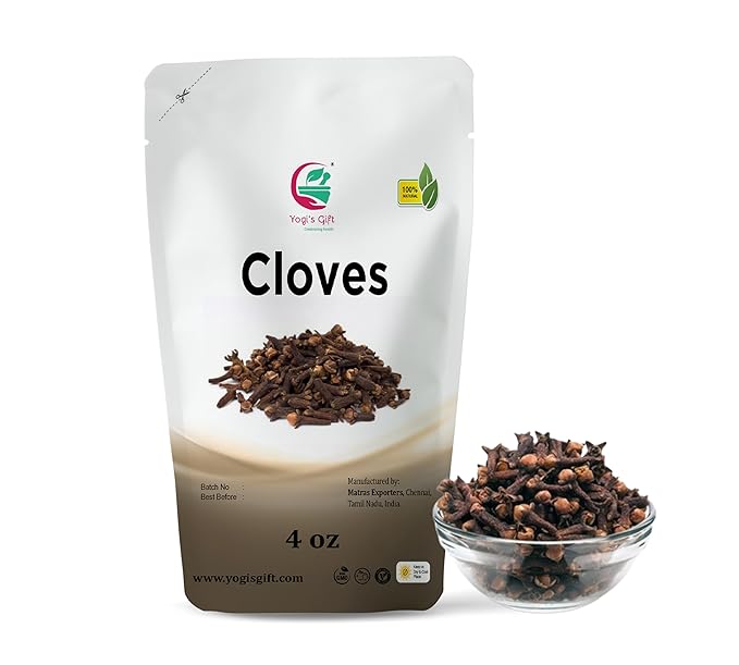 Cloves Whole 4 Oz | Fresh and Flavorful Hot Spice for Tea, Chai, Savory, Desserts and More | Whole