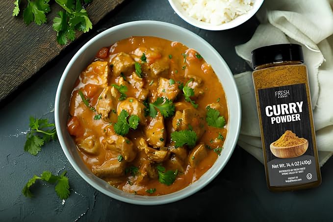 Fresh Finest Curry Powder - 14.46oz (410G) - Authentic Blend of Spices, Perfect for Culinary