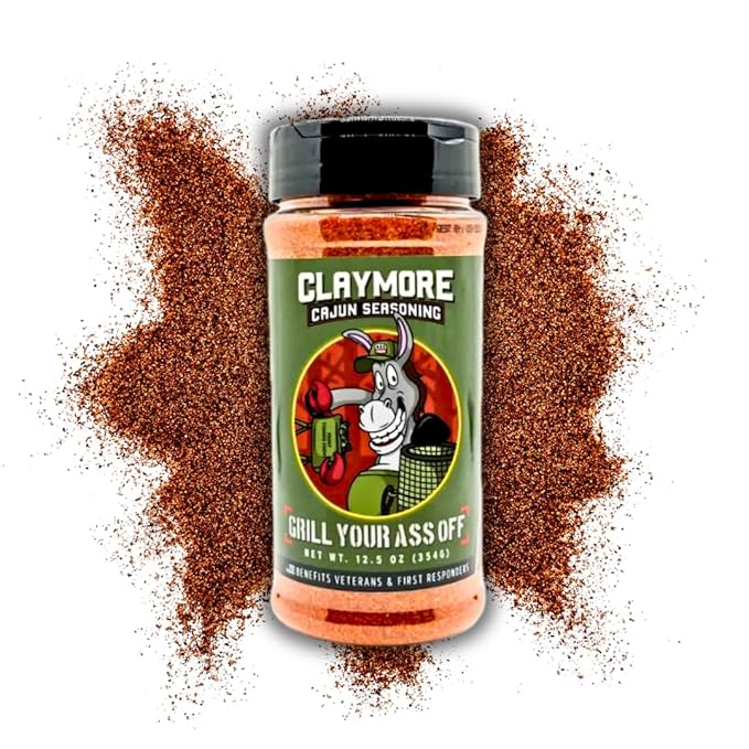 GYAO Claymore Cajun Seasoning – 12.5oz Spicy Blend for Meats & Seafood – MSG & Gluten Free – USA