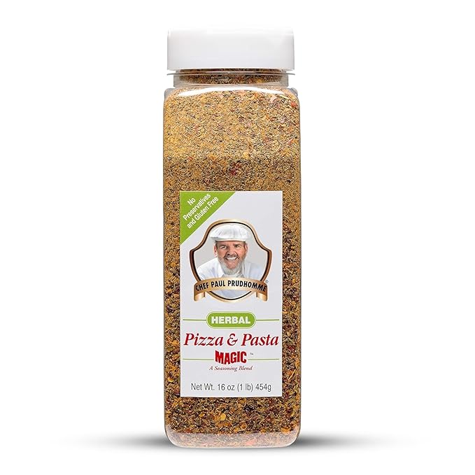 Chef Paul Prudhomme's Herbal Pizza and Pasta Magic Seasoning - Parmesan Cheese, Italian Herbs &