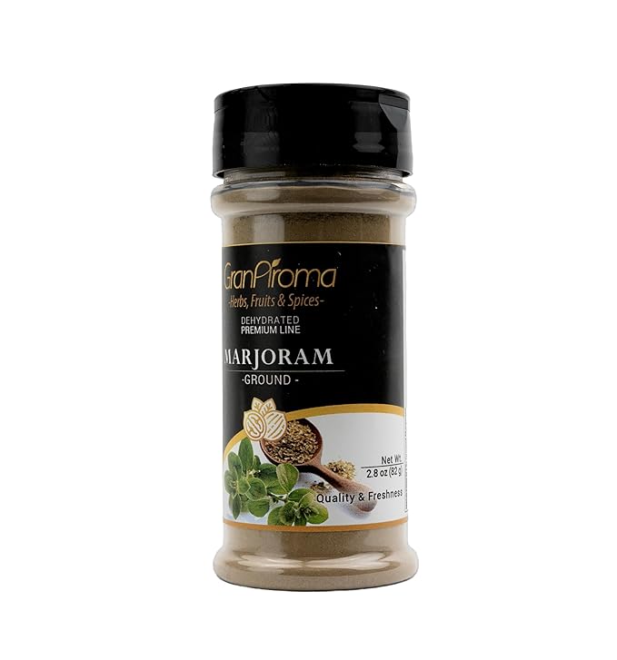 GranAroma Ground Marjoram, French & Italian Cuisine, Savory Seasoning (2.8 Ounce)