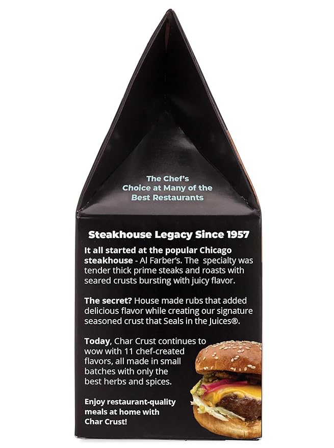 Char Crust Dry-Rub Seasoning All American Barbecue | BBQ Spice Blend for Ribs, Chicken, Pork