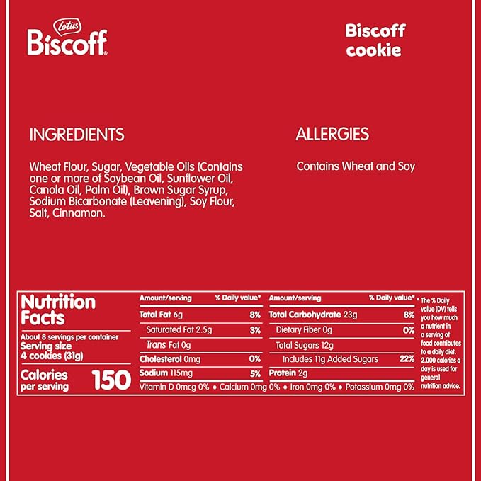 Lotus Biscoff Cookies- Caramelized Biscuit Cookies - 13.23 Ounce – non GMO Project Verified + Vegan