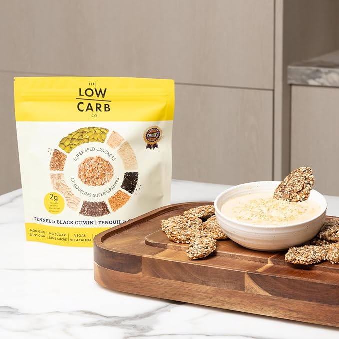 Super Seed Crackers, Gluten Free & Keto Friendly Healthy Snacks, Vegan, Zero Sugar, Paleo &