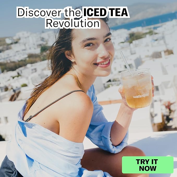 Waterdrop Hydration Cubes With Vitamin C, B Vitamins and Electrolytes, 3 Iced Tea Flavor