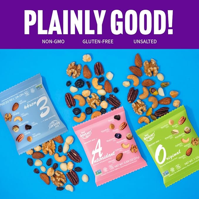 Daily Gourmet Nuts - Energy Mix/Healthy Trail mix Individual Packs/Premium Nuts & Dry