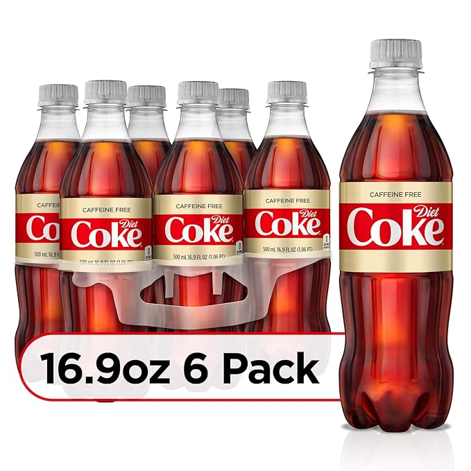 Caffeine Free Diet Coke, 16.9 fl oz, 6 Pack (Package May Vary)