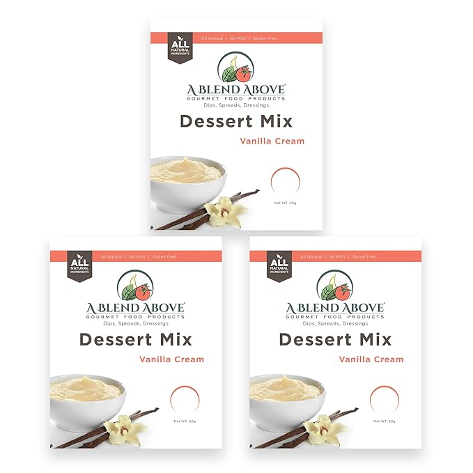 A Blend Above Vanilla Cream Cheesecake Mix - No-Bake Desserts, All Natural, Vegan, Gluten Free, No