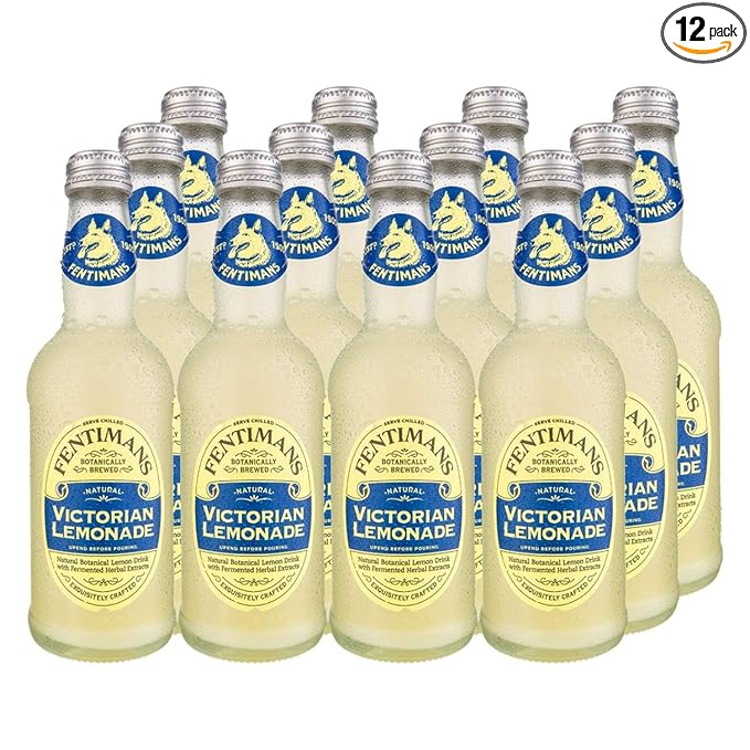 Fentimans Sparkling Victorian Lemonade - Lemon Sparkling Water, Great Over Ice or as Mixer, All
