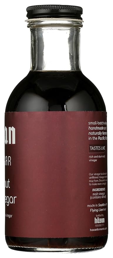 Haxan Ferments Rye Stout Beer Vinegar ??Crafted with American Rye Stout from Flying Lion Brewery