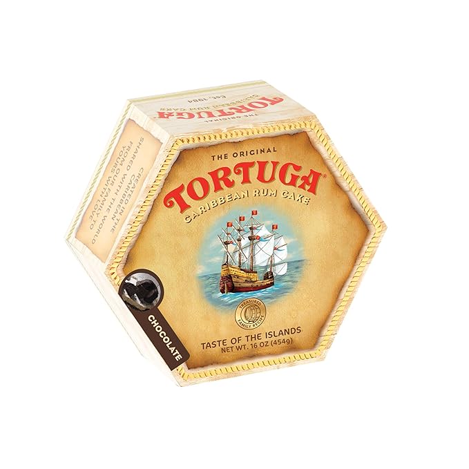 TORTUGA Caribbean Chocolate Rum Cake - 4 oz Rum Cake - The Perfect Premium Gourmet Gift for Gift