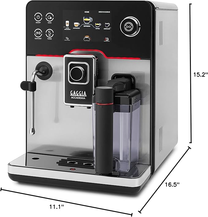 Gaggia Accademia Luxury Italian Fully Automatic Espresso Machine with 19 Customized drink