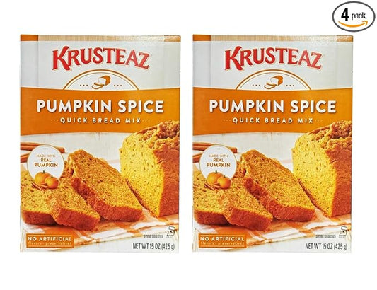 Krusteaz Baking Mix, Pumpkin Spice Quick Bread Mix, Made with Real Pumpkin & No Artificial Flavors