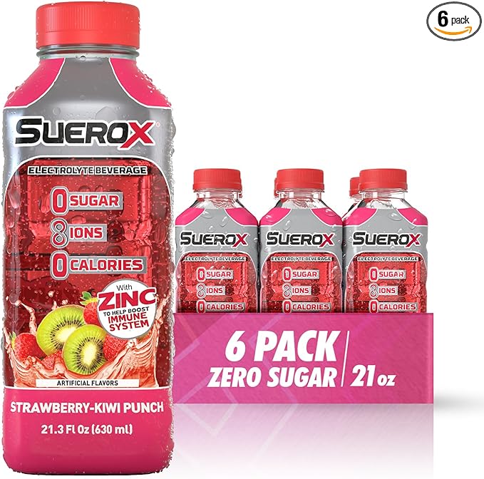 SueroX Sugar Free Sports Drink for Hydration and Recovery, Electrolyte Hydration Drink with 8 Ions