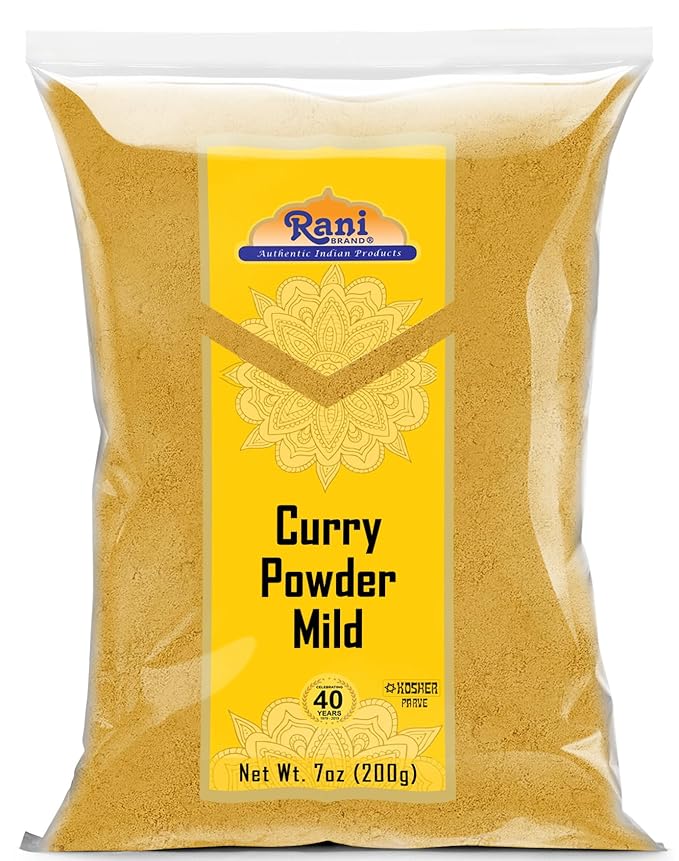 Rani Curry Powder Mild (10-Spice Authentic Indian Blend) 7oz (200g) ~ All Natural | Salt-Free | NO