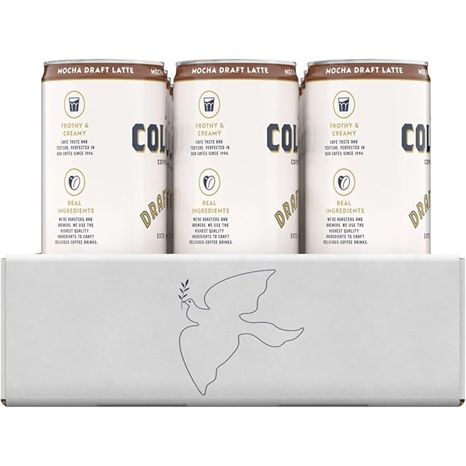La Colombe Coffee, Mocha Draft Latte, 11 fl oz Cans (Pack of 12), Coffeehouse Quality Cold Brew