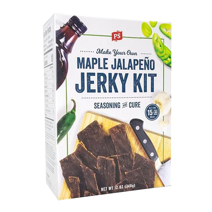 PS Seasoning Jerky Seasoning and Cure Kit (Maple Jalapeno) - Award-Winning DIY Beef Jerky Making