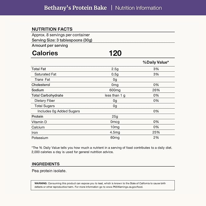 Nuzest Bethany???Pantry Plant Protein Bake Powder Flour Substitute for Baking 8.8 oz / 250 g