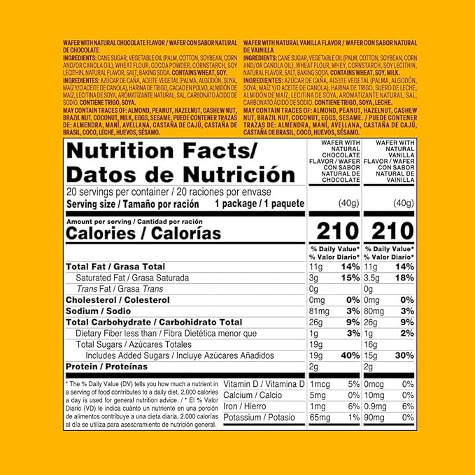 Bauducco Choco Biscuit Cookies, 25.3 oz (Pack of 40) - Crispy & Delicious Chocolate Cookies