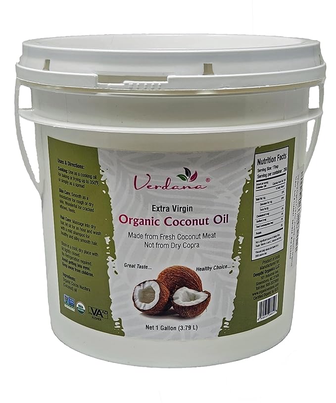 Verdana Extra Virgin Coconut Oil ??USDA Organic, Unrefined Cold Pressed Oil for Baking and Cooking