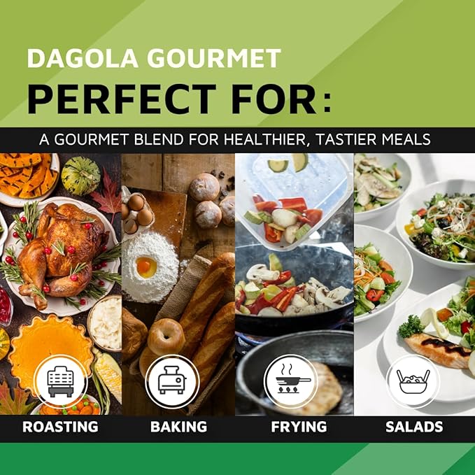 DAGola Gourmet Blend Olive Oil - Keto-Friendly, 50% EVOO & 50% Olive DAG, 40% Less Triglycerides