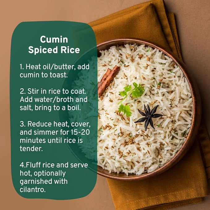 SPICE TRAIN Cumin Seeds (397g/14oz) Non GMO, Gluten Free, 100% Raw, Sourced from India, Excellent