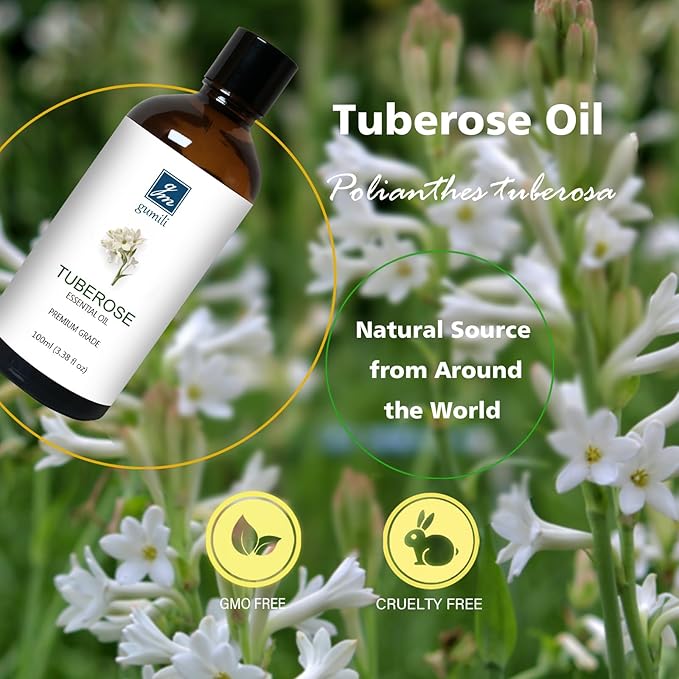 Tuberose Essential Oil, Home Fragrance Oil, Candle Scents Soy Wax Candle Making, Freshie Scents