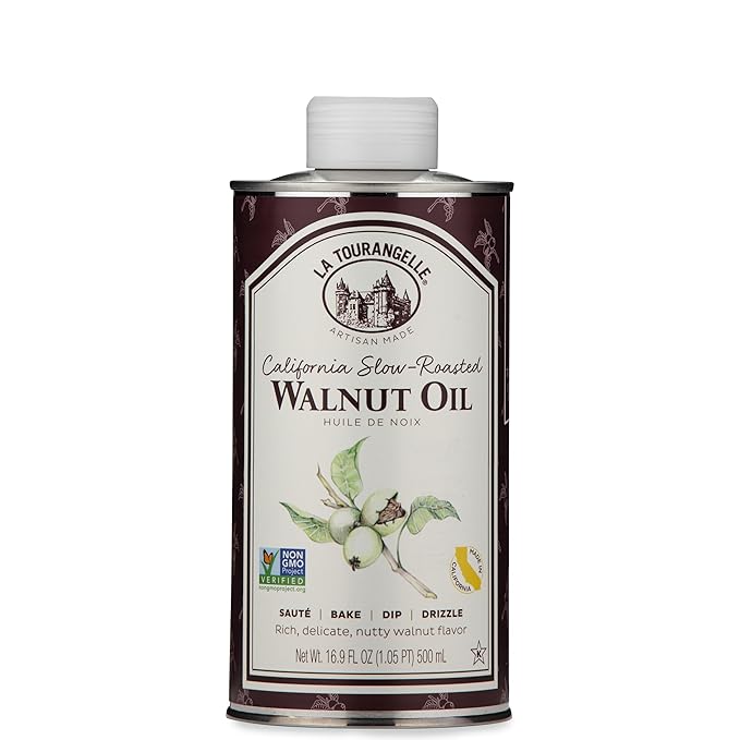 La Tourangelle, Roasted Walnut Oil, Plant-Based Source of Omega-3 Fatty Acid, Cooking, Baking, &