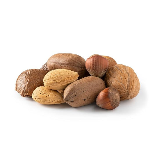 NUTS U.S. ??Mixed Nuts In Shell (Almonds, Walnuts, Hazelnuts, Pecans, Brazil Nuts) | No Added